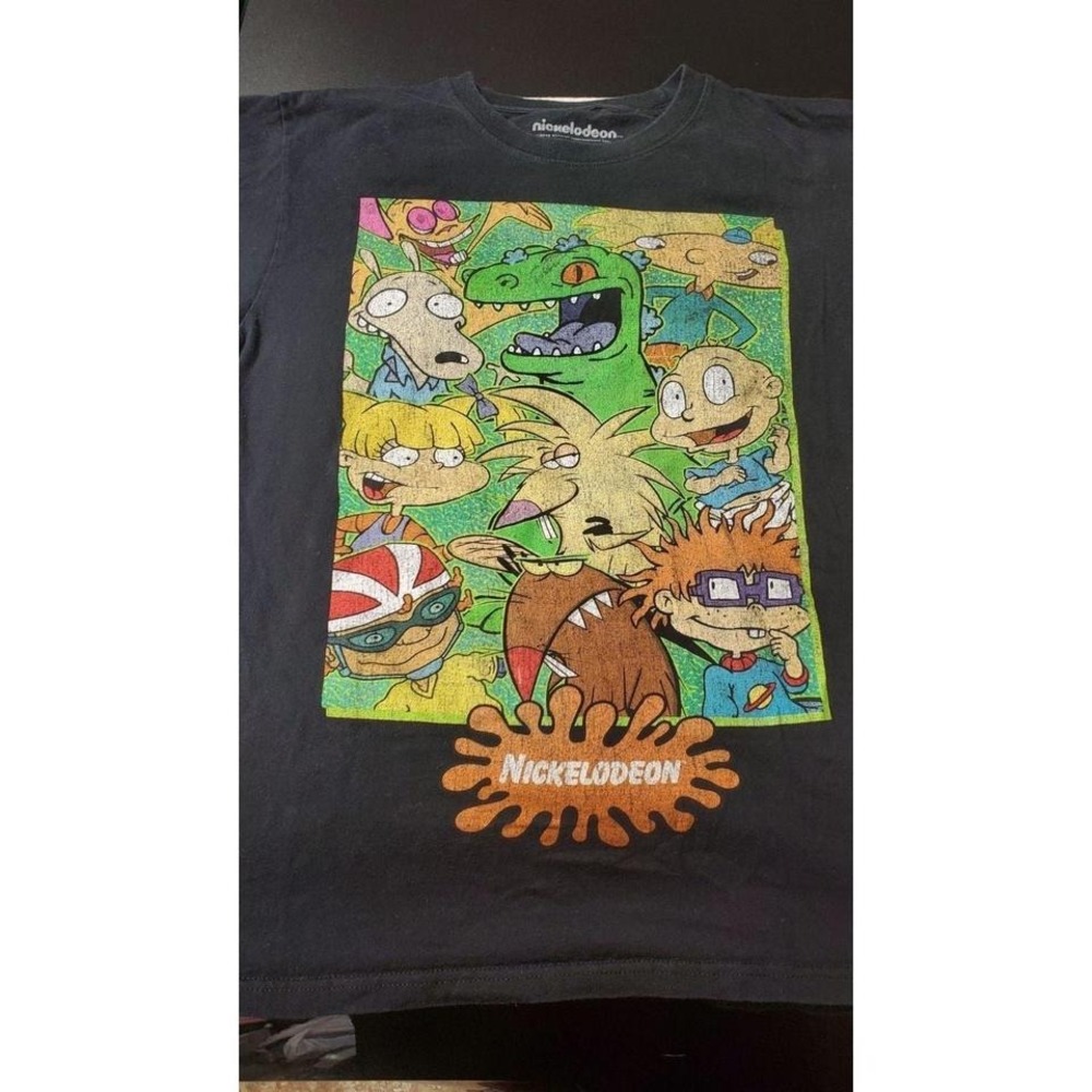 rugrats shirt black men's‎ medium